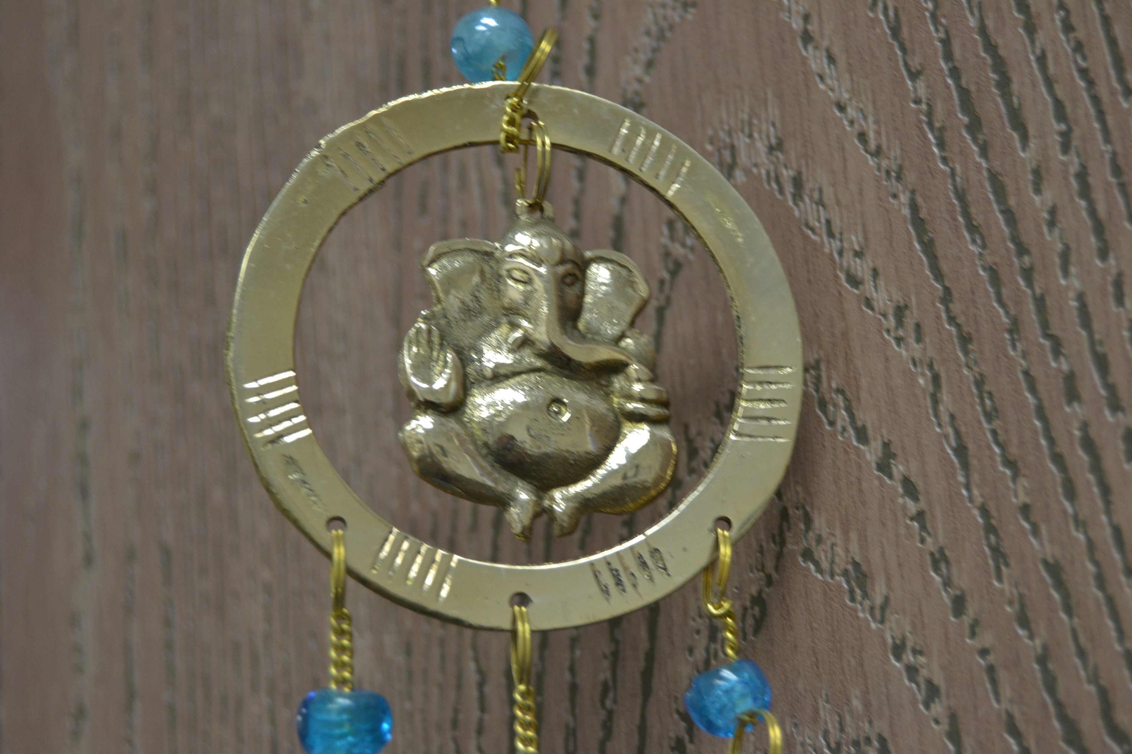 Hindu Rustic Iron Ring Windchime - Rustic Home & Garden