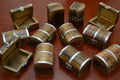 Carved Treasure Chest Boxes – 12 Pack - Home Office & Gifts
