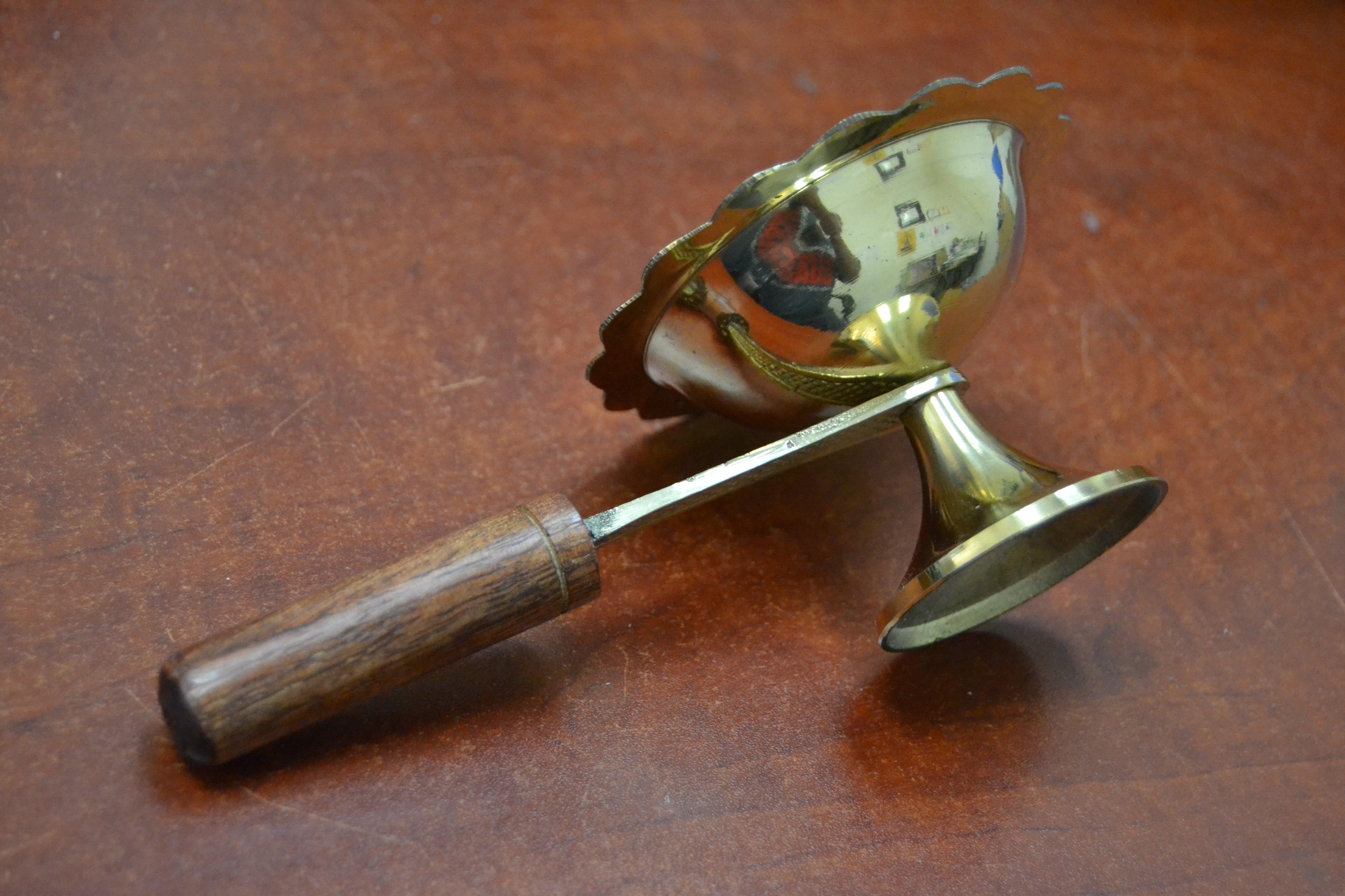 Brass Incense Burner Handler - Spiritual & Wellness