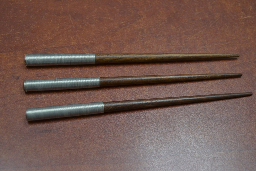 Silver Plated Wood Hairsticks – 3 Pack - Artisan Fashion Accessories