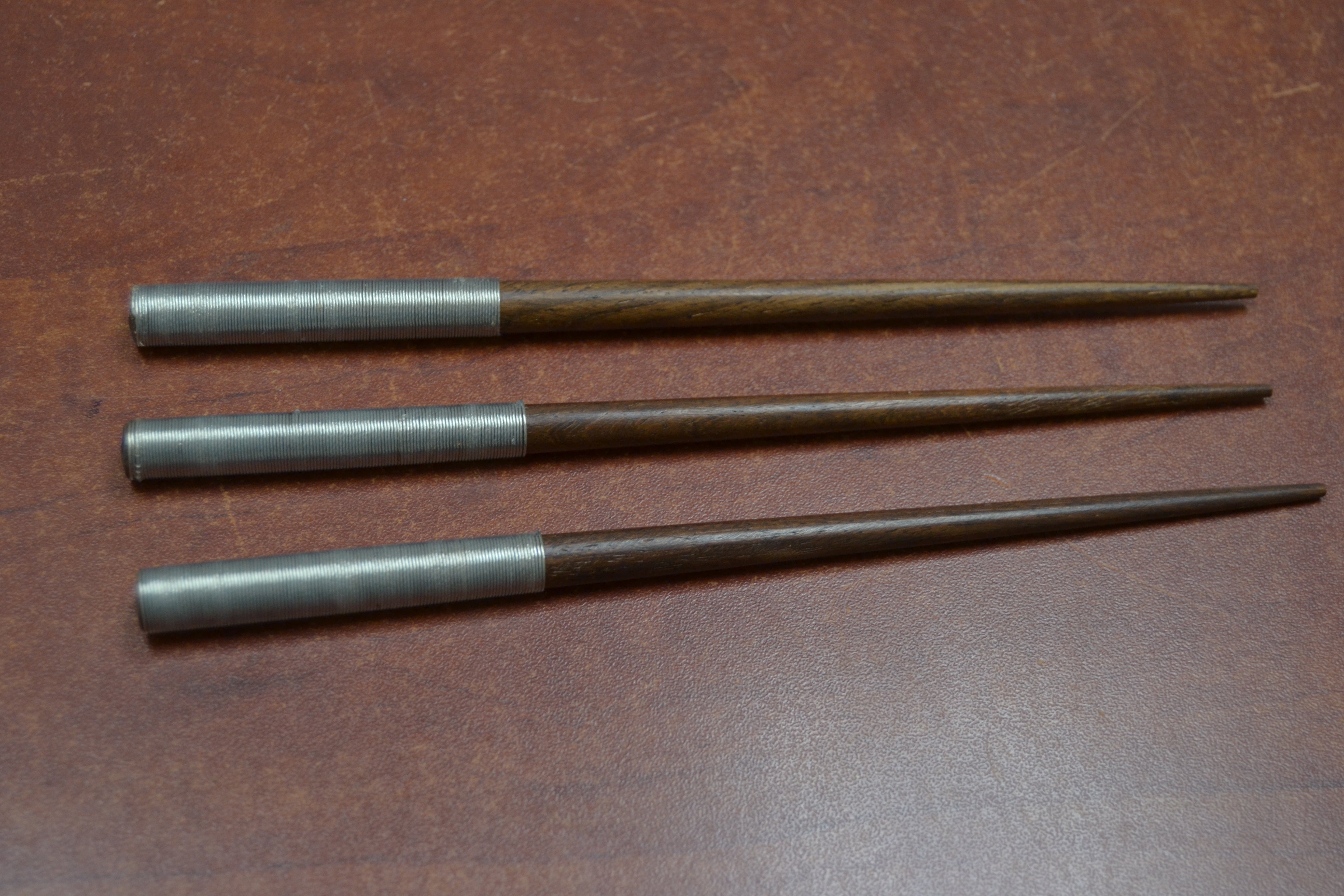 Silver Plated Wood Hairsticks – 3 Pack - Artisan Fashion Accessories