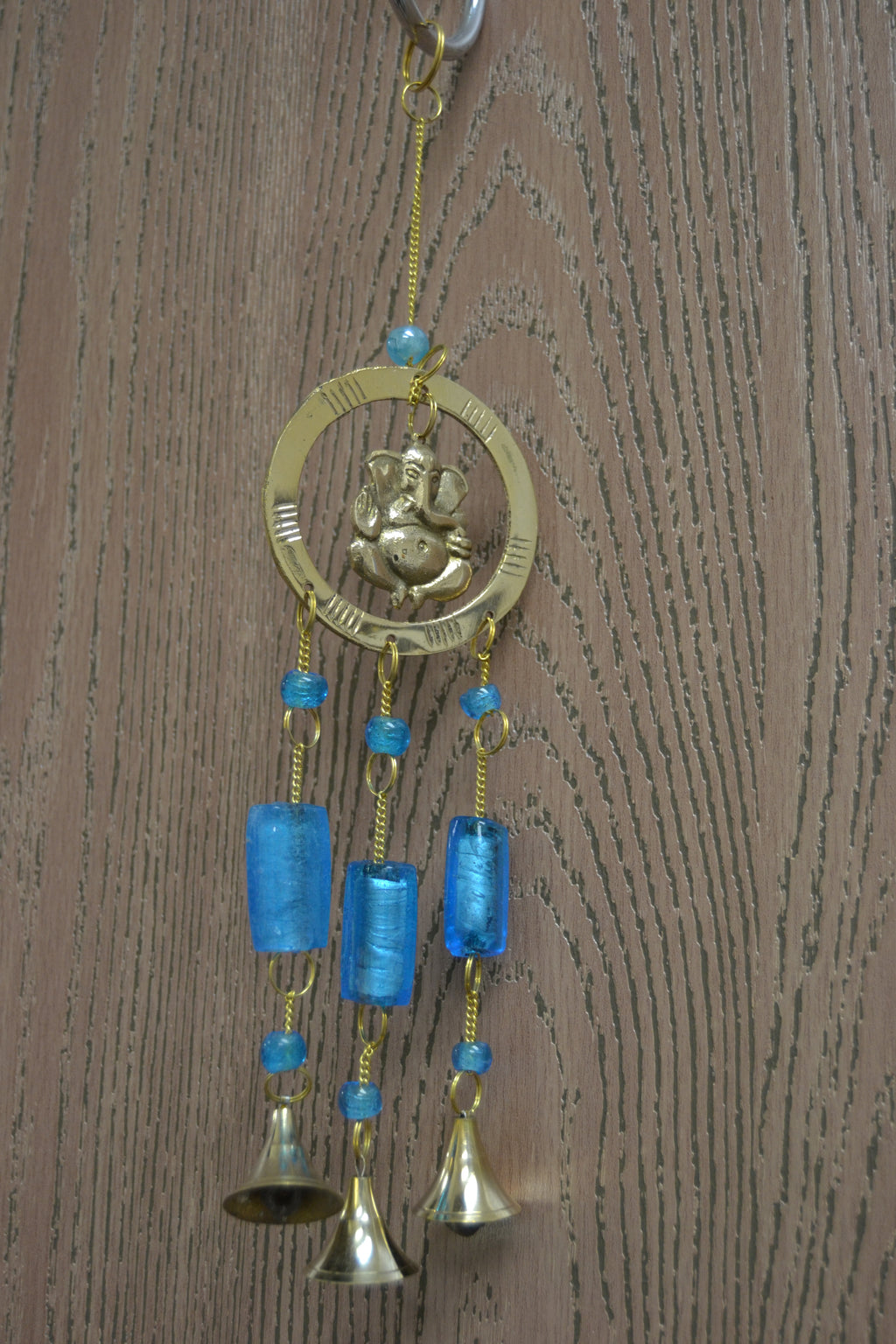 Hindu Rustic Iron Ring Windchime - Rustic Home & Garden