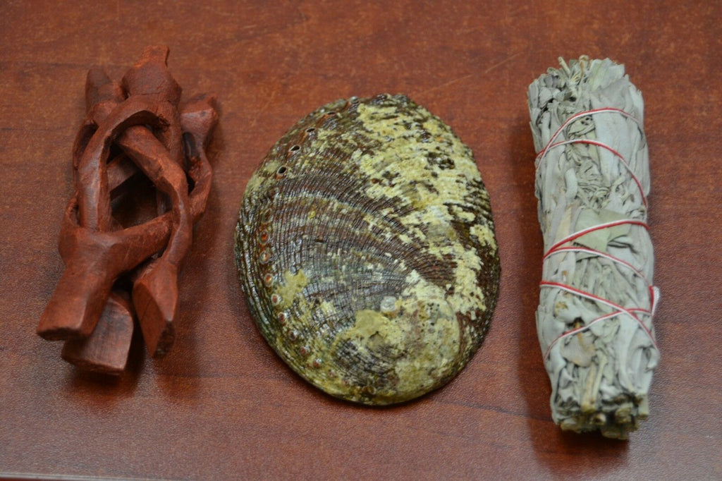 Abalone Shell Smudge Kit - Sacred Smudging & Cleansing