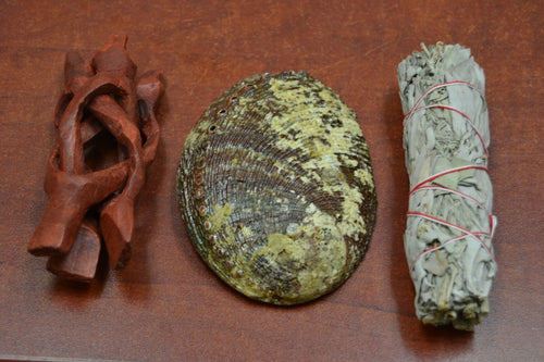 Abalone Shell Smudge Kit - Sacred Smudging & Cleansing