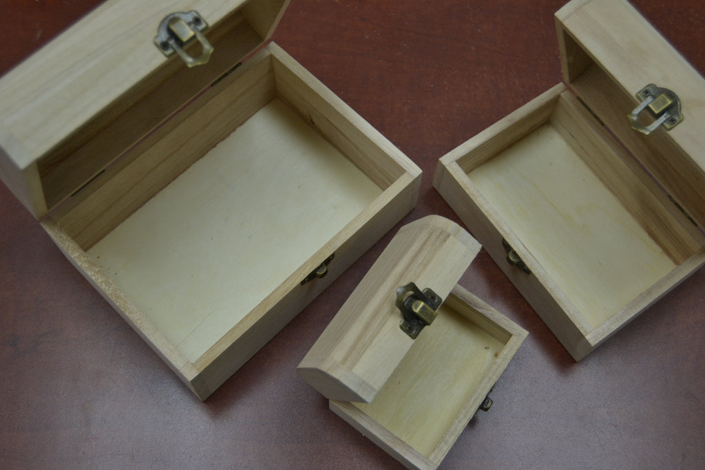 Wood Storage Boxes – 3 Piece Set - Home Office & Gifts
