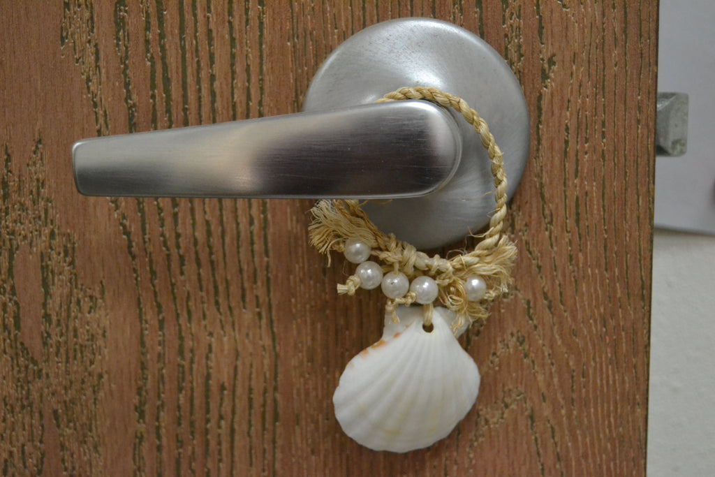 White Irish Shell Hanger - Coastal Home Décor