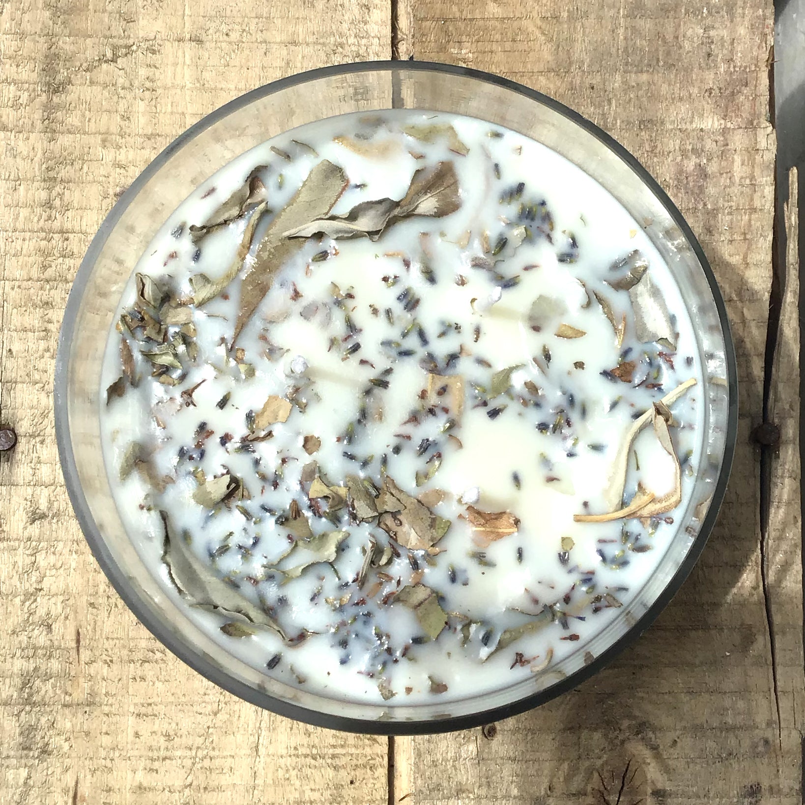 Lavender & White Sage 3-Wick Soy Candle - Sacred Smudging & Cleansing