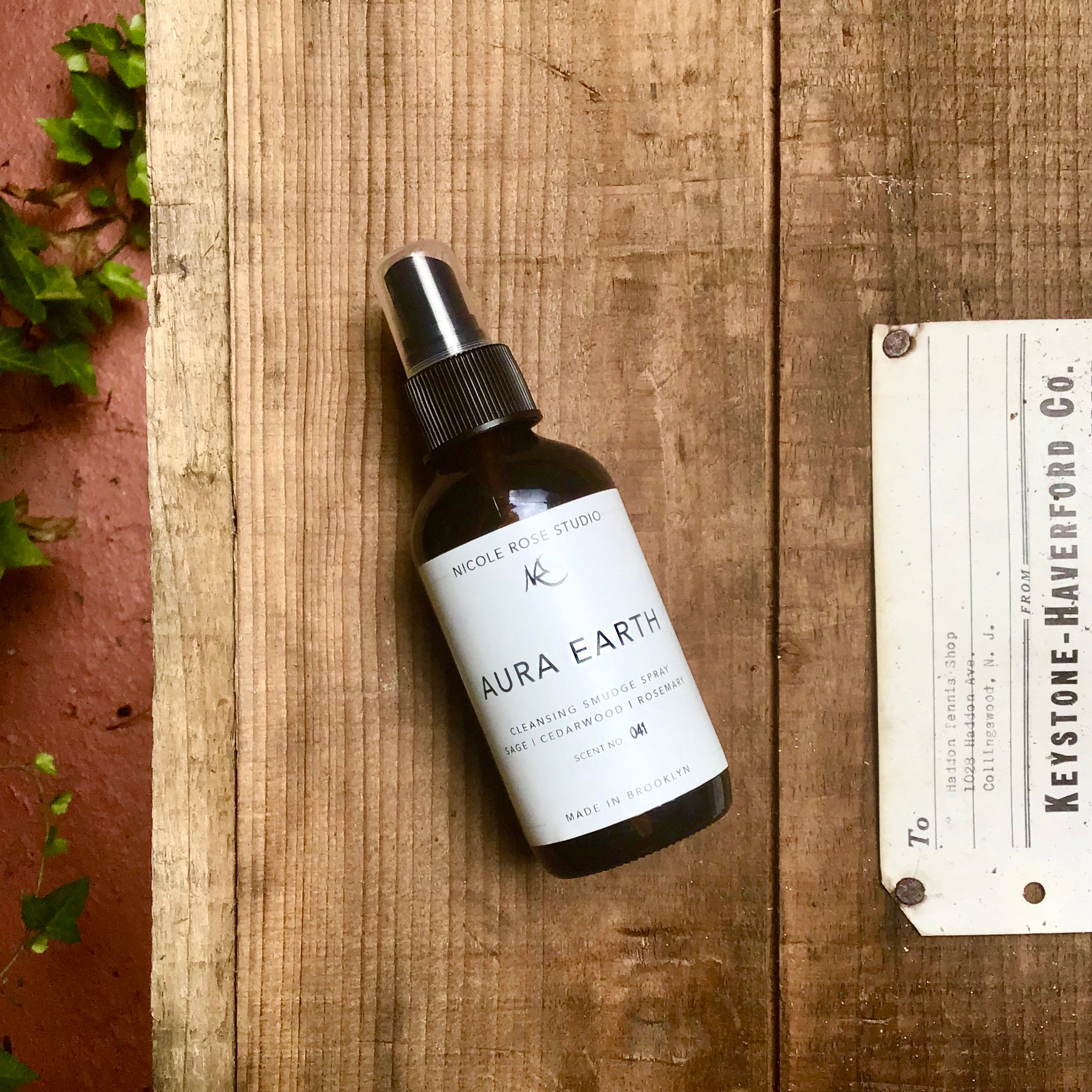 Aura Earth Sage Cleansing Smudge Spray - Spiritual & Wellness