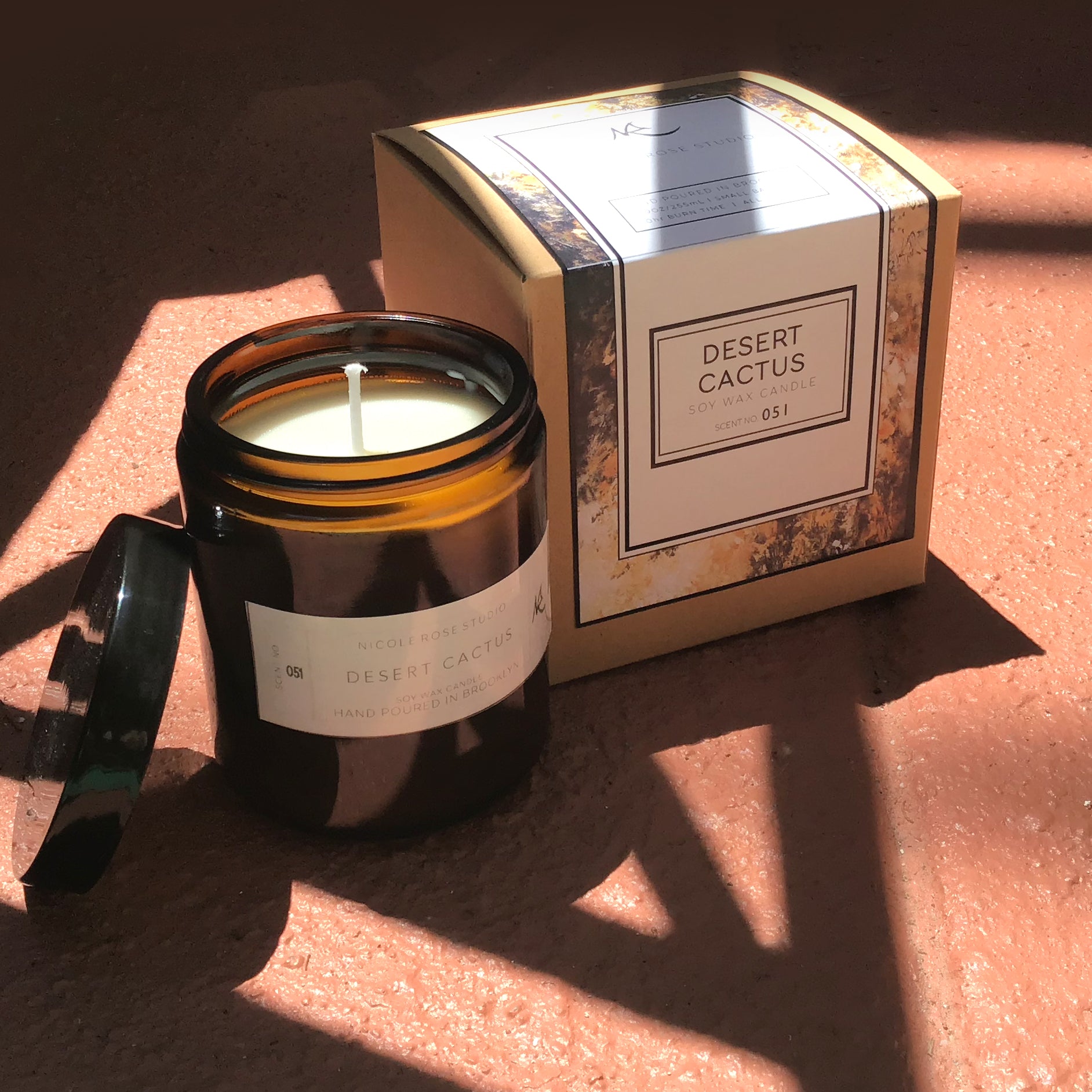 Desert Cactus Scented Soy Wax Candle - Spiritual & Wellness