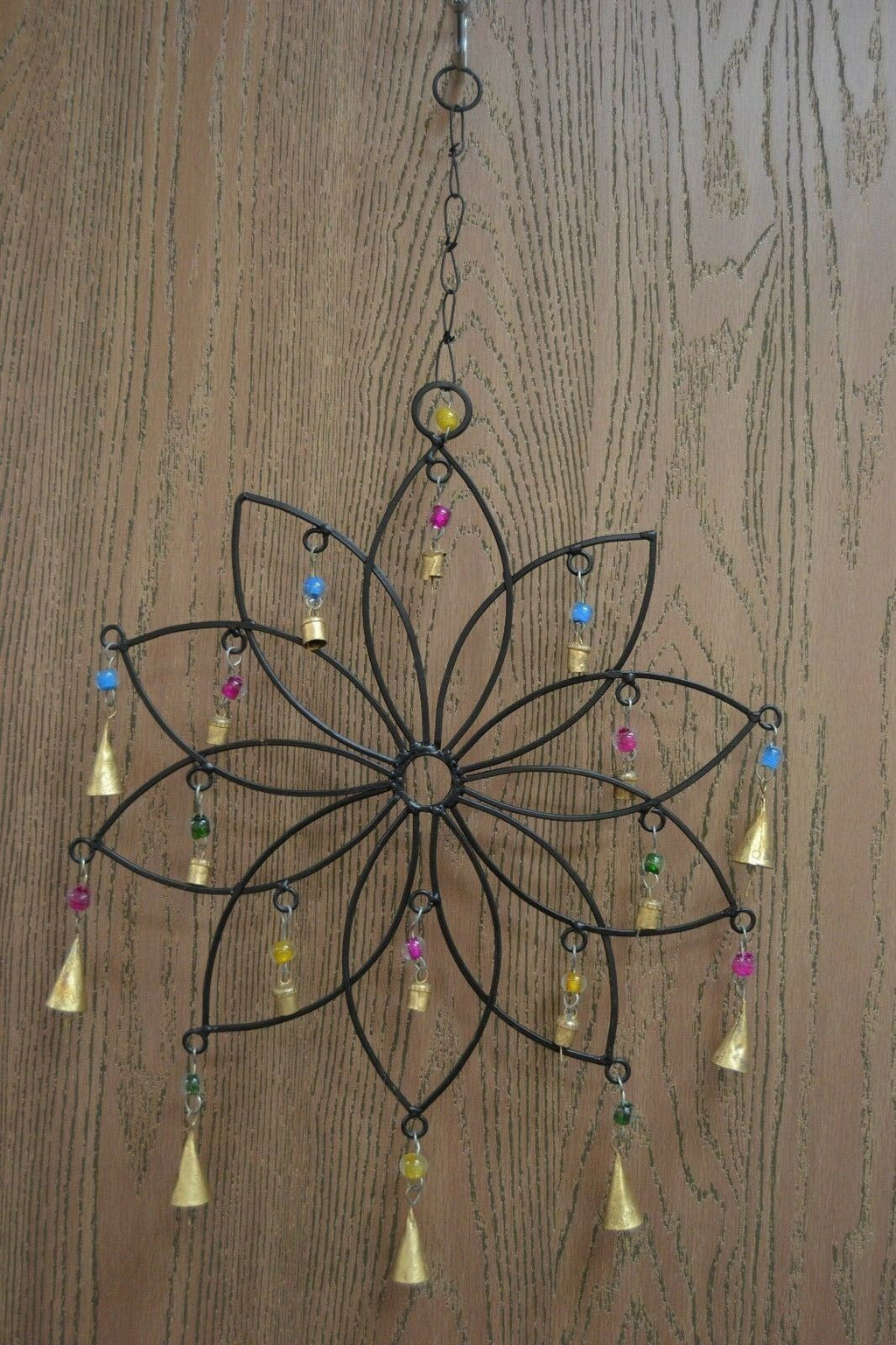 Flower Iron Bells Windchime - Rustic Home & Garden