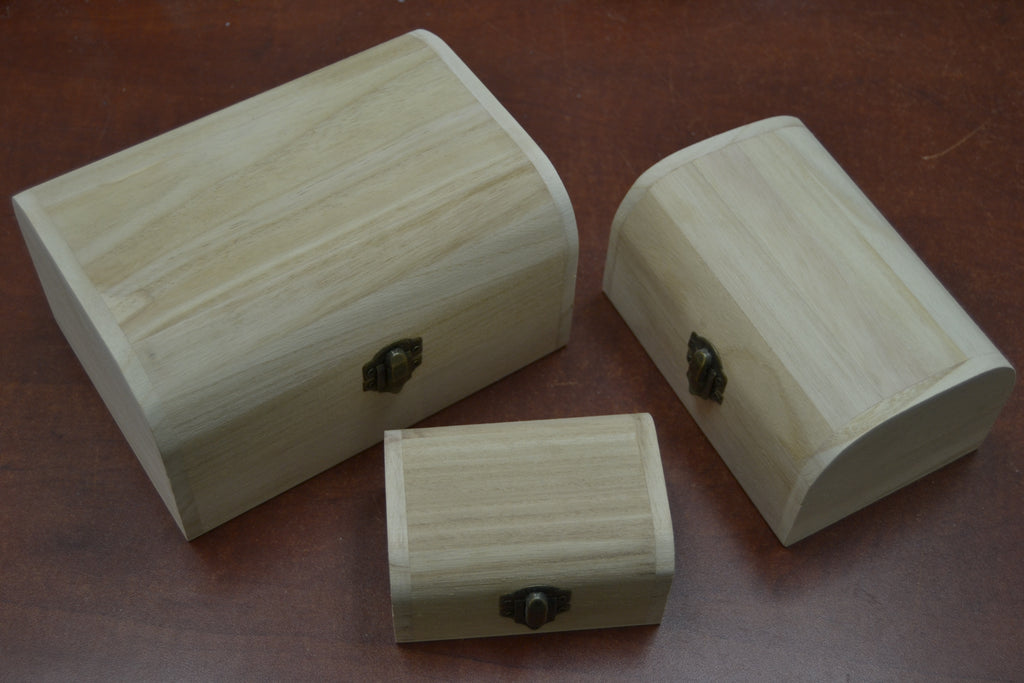 Wood Storage Boxes – 3 Piece Set - Home Office & Gifts