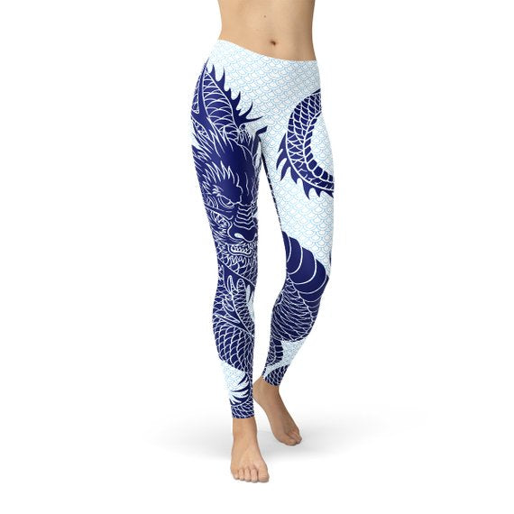 Japanese Dragon Leggings - Apparel