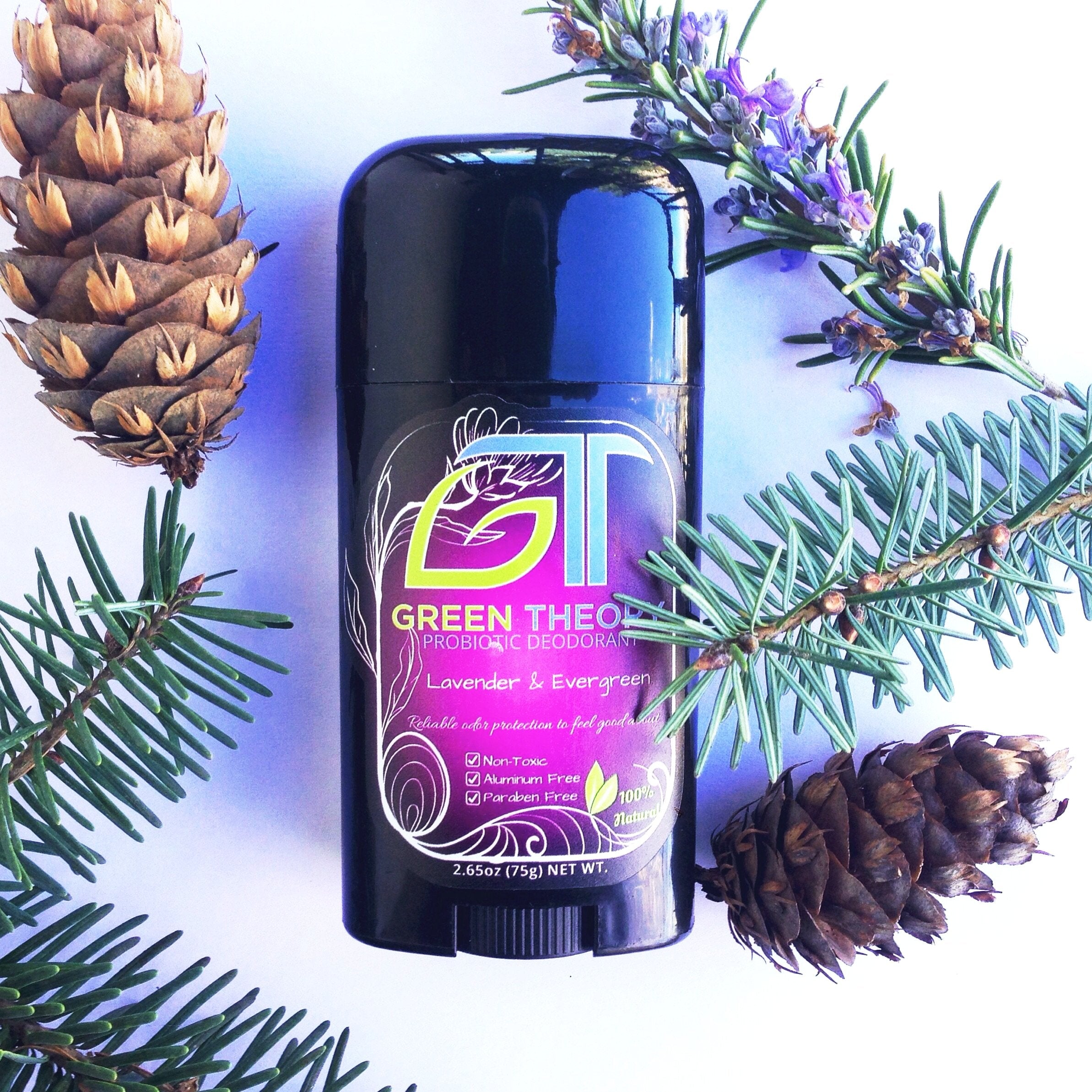 Lavender & Evergreen Probiotic Natural Aluminum Free Deodorant - Spiritual & Wellness