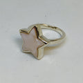 Silver Mother of Pearl Ring | Star Design | Soothing Sea Energy