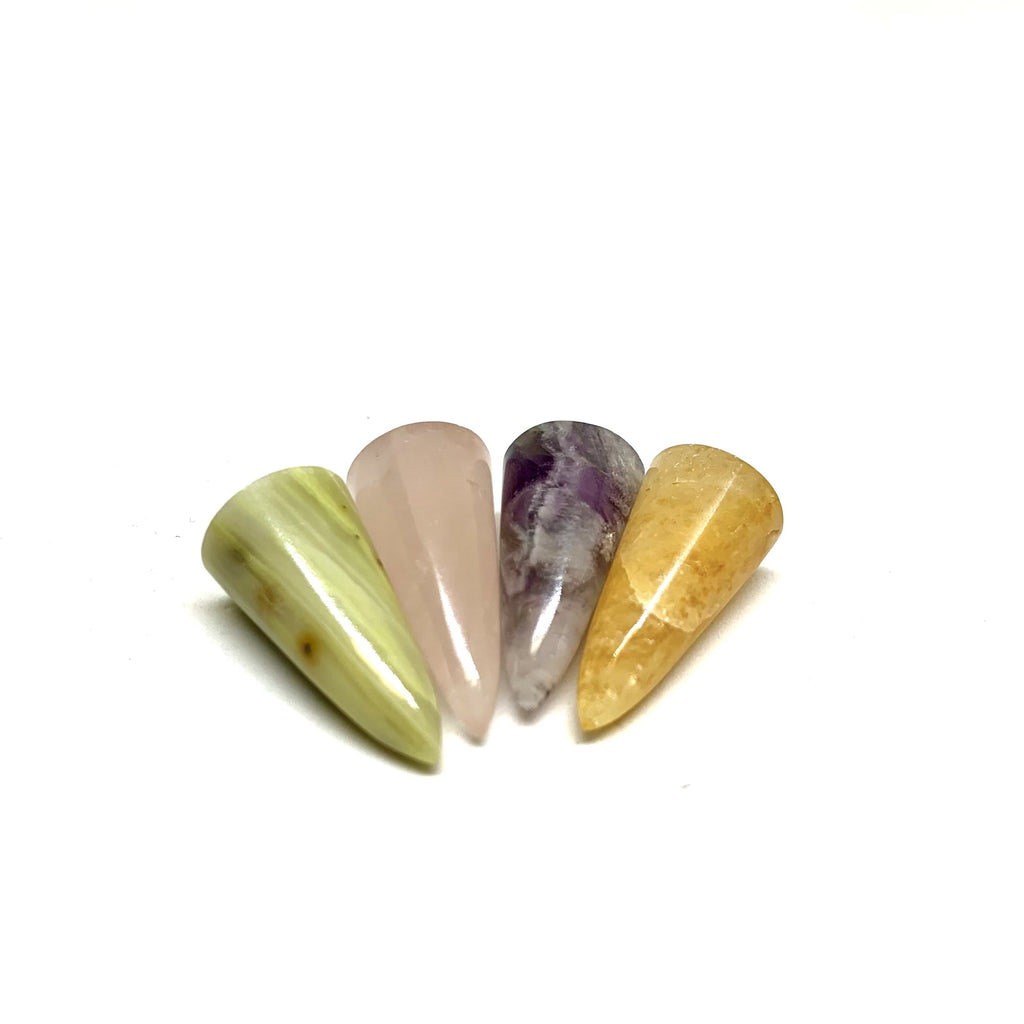 Interchangeable Gemstone Pendulum Set | 4 Healing Stones | WorthyVibe