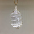 Tumbled Stone Pendant Necklace | Silver Cage & Suede