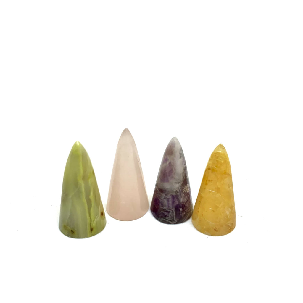 Interchangeable Gemstone Pendulum Set | 4 Healing Stones | WorthyVibe