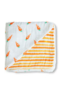 Organic Snug Blanket Carrots Print - Artisan Home Décor