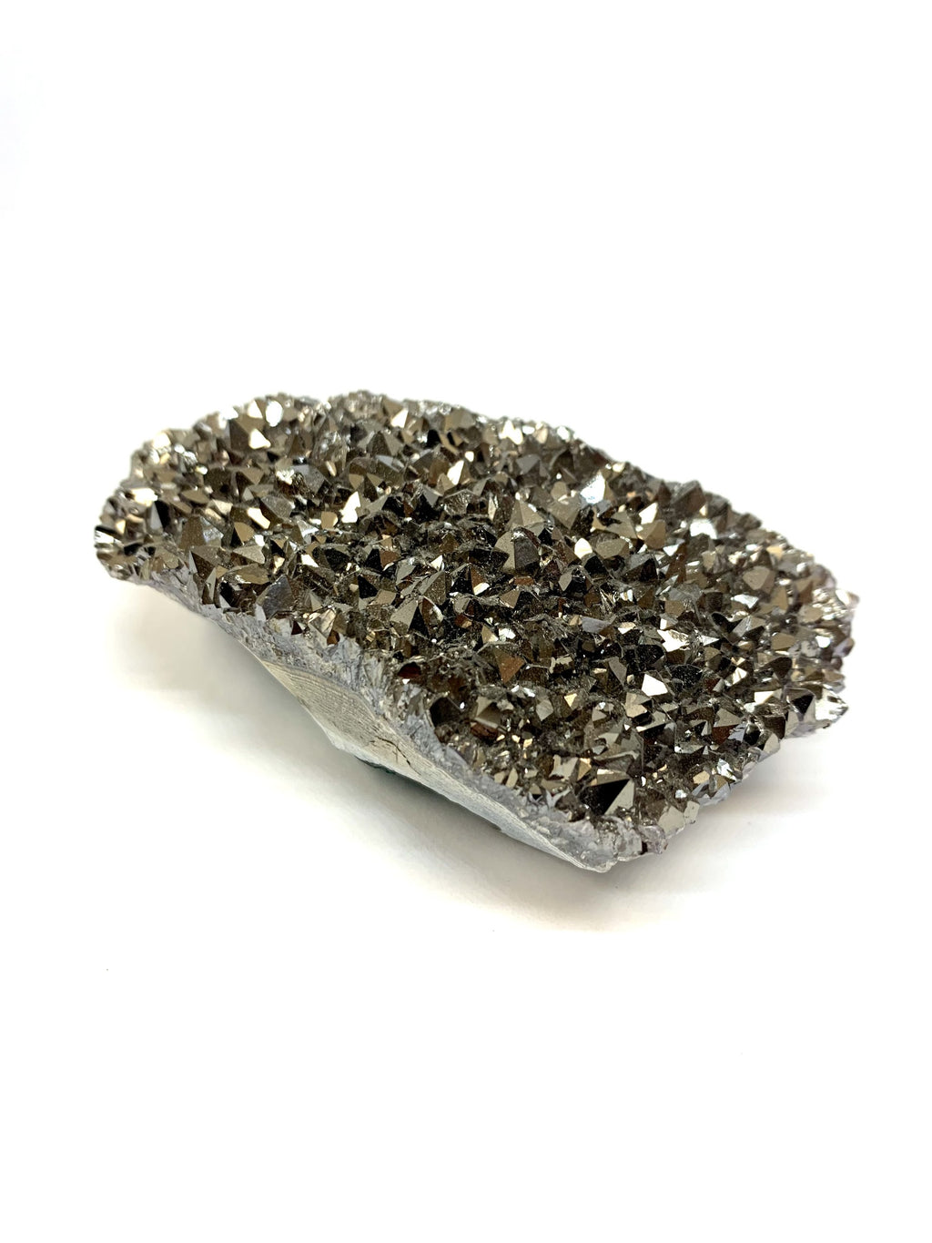 Silver Aura Amethyst Cluster | Balance & Joy | WorthyVibe