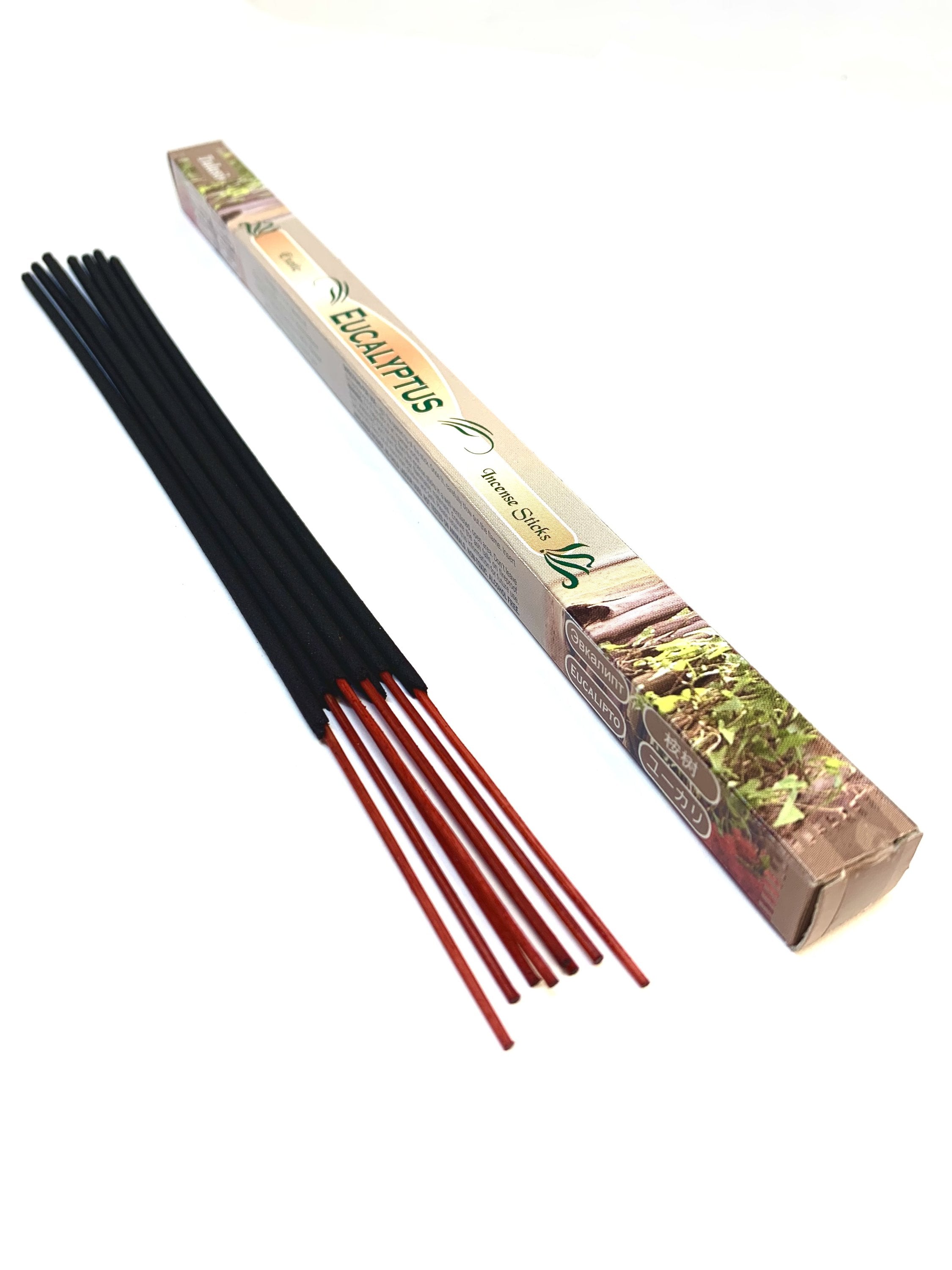 Eucalyptus Incense Sticks Pack of 8 - Spiritual & Wellness