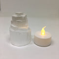 Mini Selenite Skyscraper Lamp | Cleansing Aura | Cordless LED | Worthy