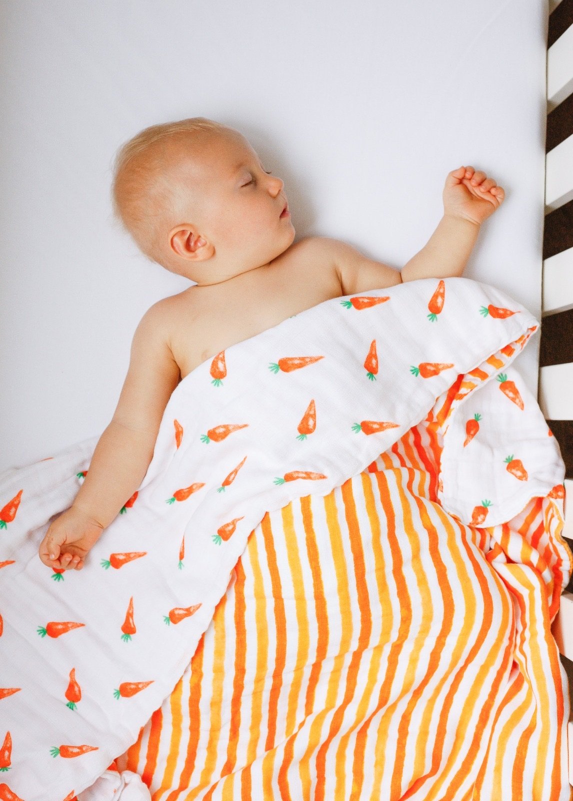 Organic Snug Blanket Carrots Print - Artisan Home Décor