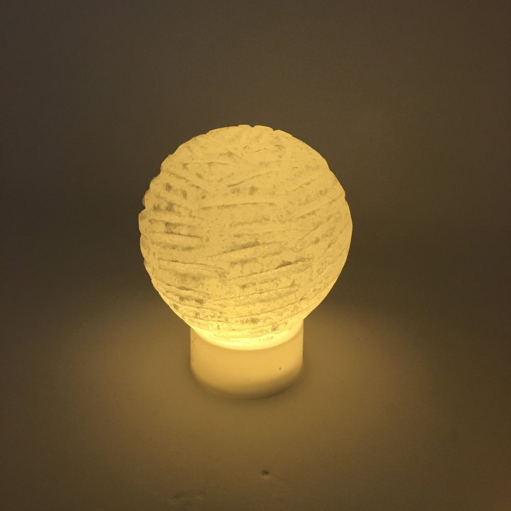Selenite Bubble Lamp | Hand Carved | Spiritual Cleansing | WorthyVibe