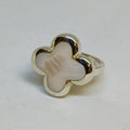 Mother of Pearl Flower Ring | Sterling Silver | Emotional Balance
