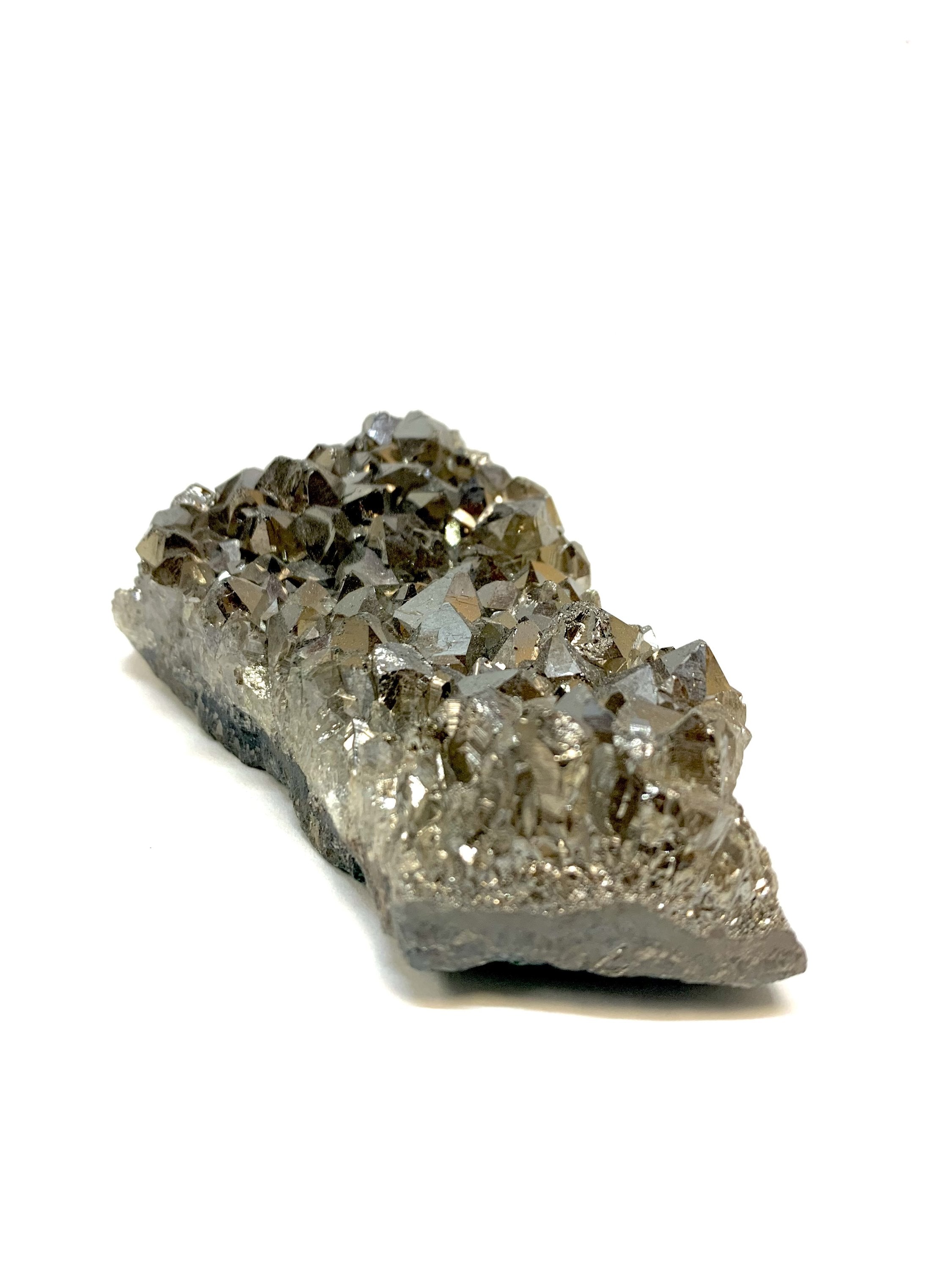 Silver Aura Amethyst Cluster | Balance & Joy | WorthyVibe