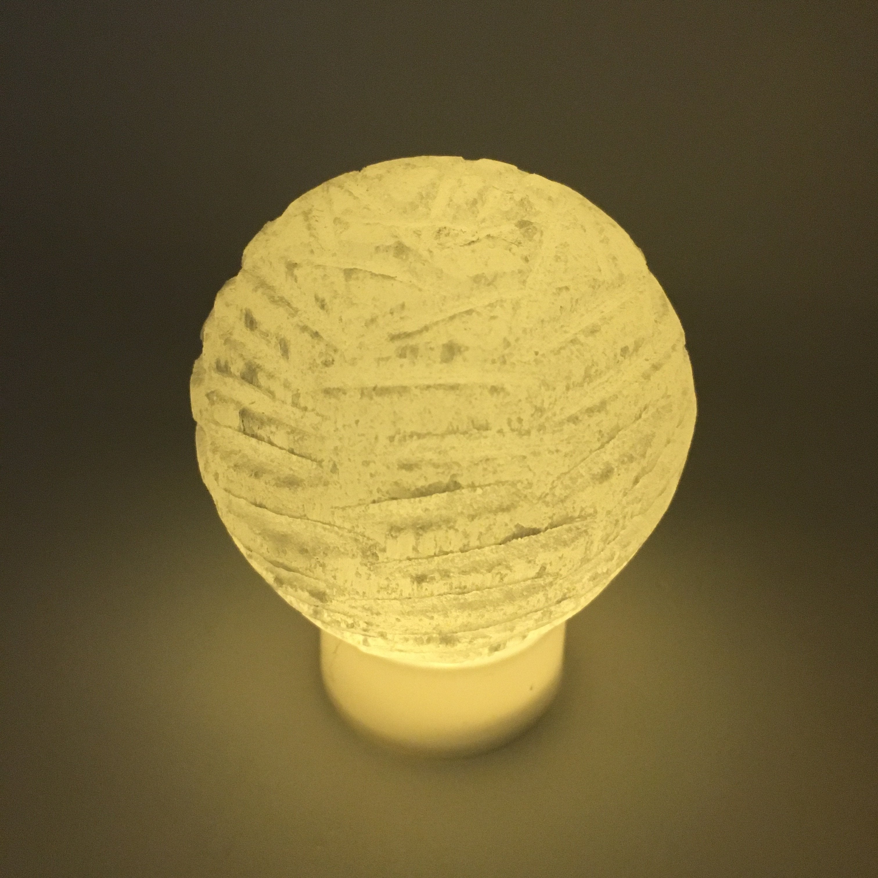 Selenite Bubble Lamp | Hand Carved | Spiritual Cleansing | WorthyVibe