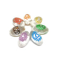 Chakra Shivalingam Set | Engraved Quartz | Energy Balancing