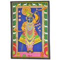 Krishna Shrinathji Sequin Wall Art - Spiritual & Wellness