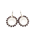 Amethyst Dreamcatcher Hoops - Earrings