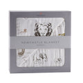 Hear Me Roar Lion Rhinos Elephants Bamboo Newcastle Blanket - Artisan Home Decor