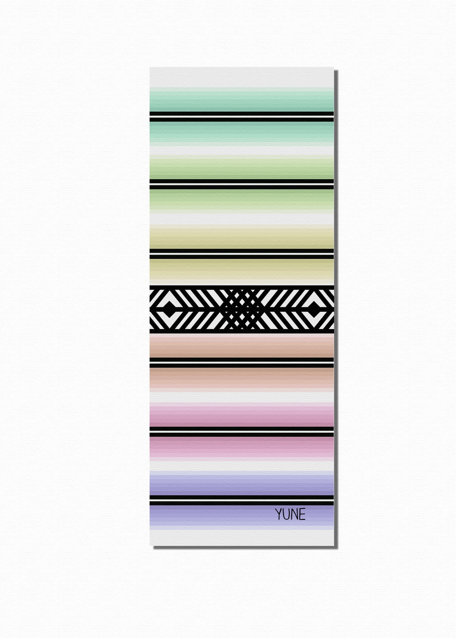 Serenity Stripe Yoga Mat 6mm - Elegant striped pattern for peaceful practice