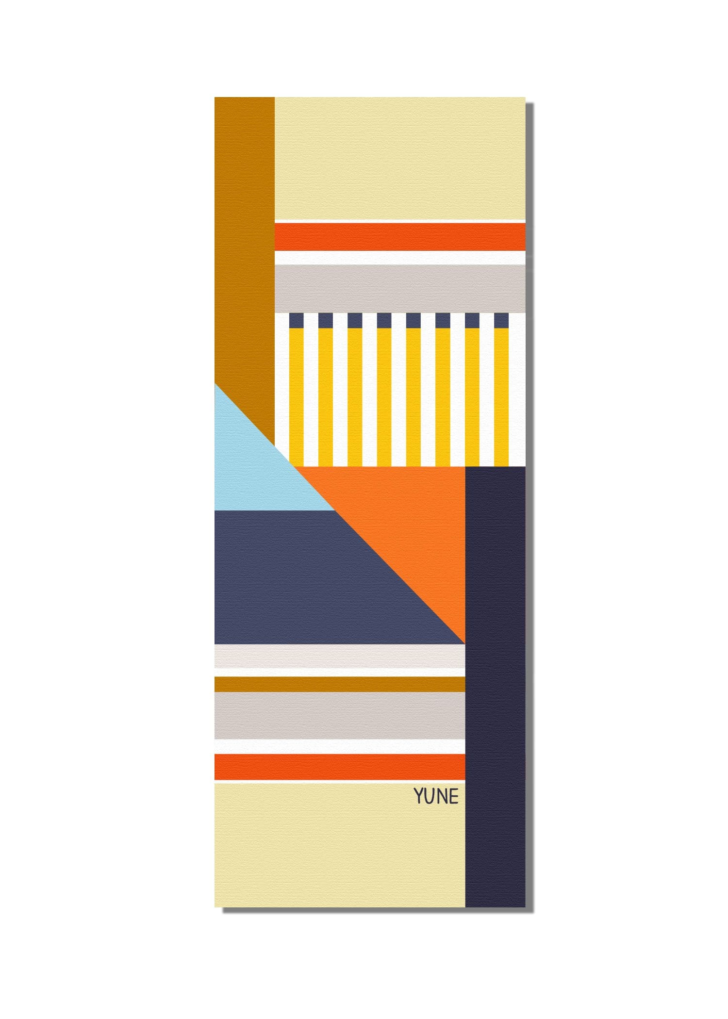 Chakra Rainbow Yoga Mat 6mm - Colorful multicolor design for chakra meditation and yoga practice