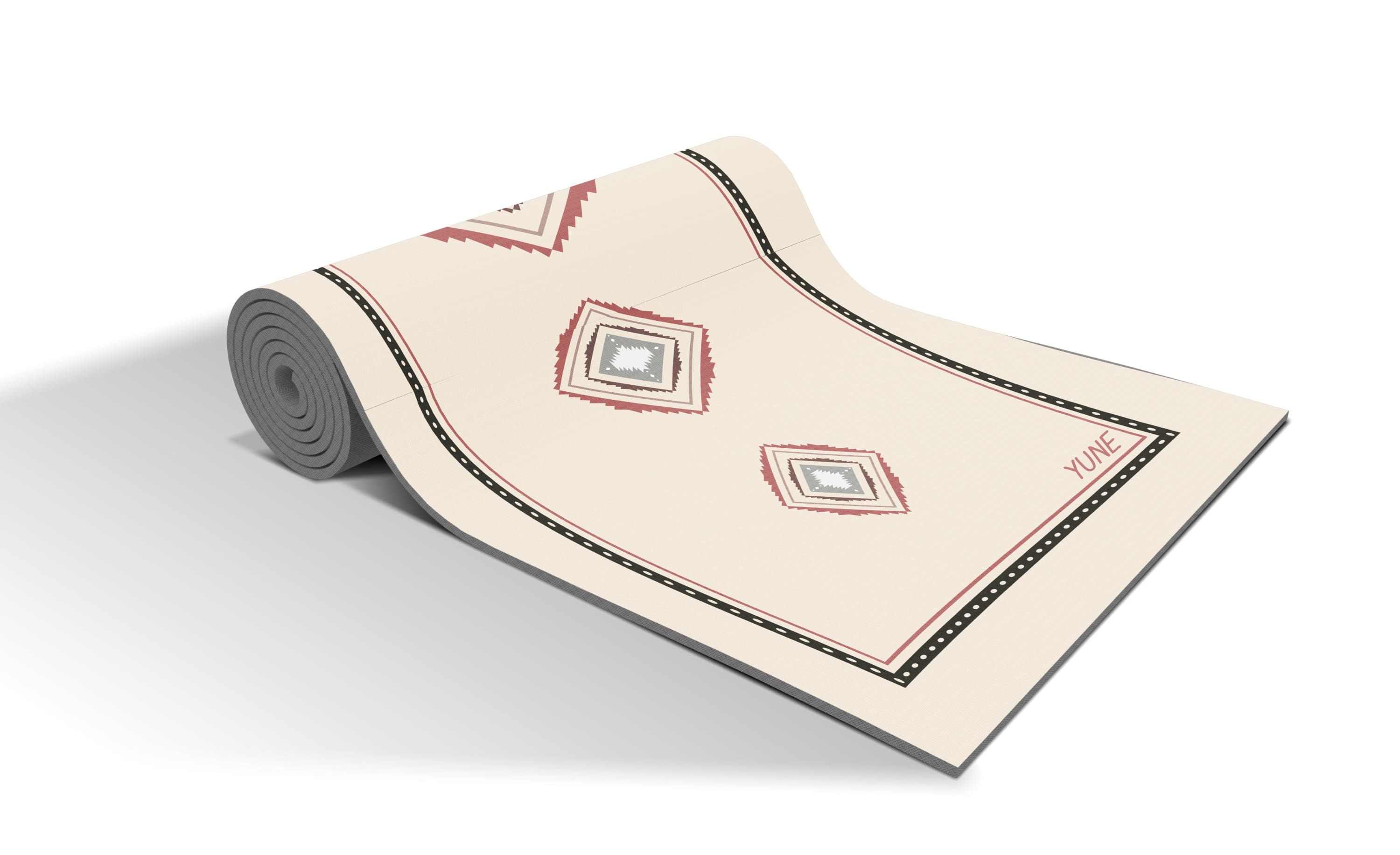 Sand Dune Yoga Mat 6mm - Calming beige minimalist yoga mat